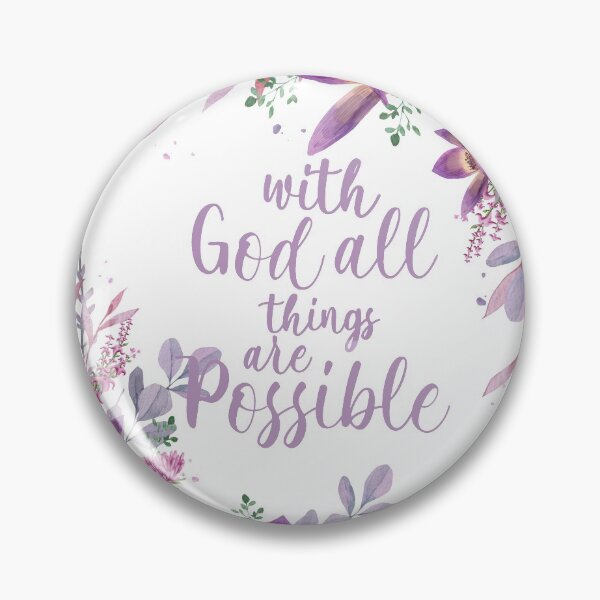 Item preview, Christian quote With God all things are possible designed and sold by della95.