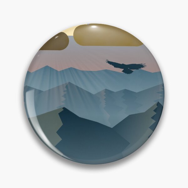 Item preview, Mountainous landscape with a hawk designed and sold by Javier Narváez Solarte.