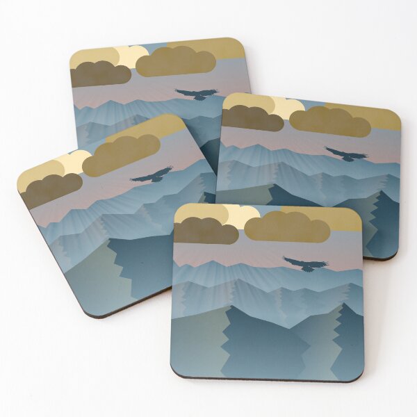 Item preview, Mountainous landscape with a hawk designed and sold by Javier Narváez Solarte.