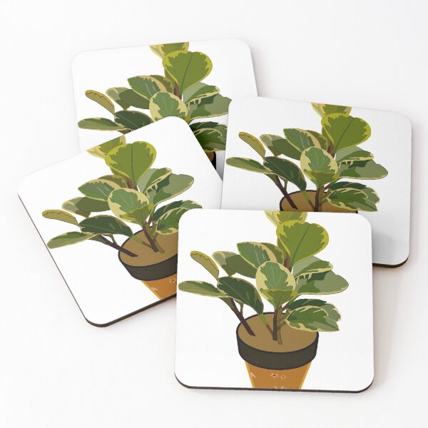 Item preview, Rubber Plant (peperomia obtusifolia) designed and sold by Andie Janik.