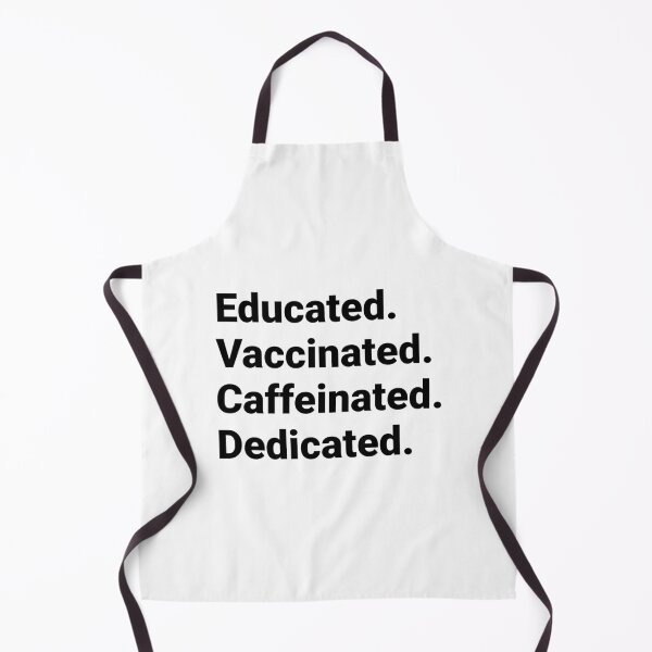 Item preview, Educated Vaccinated Caffeinated Dedicated, Funny Typology Quote designed and sold by Singhe Design.