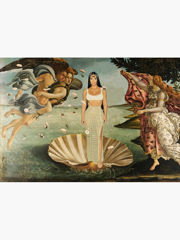 Kim Kardashian Mona Lisa Canvas Print by Lhadii