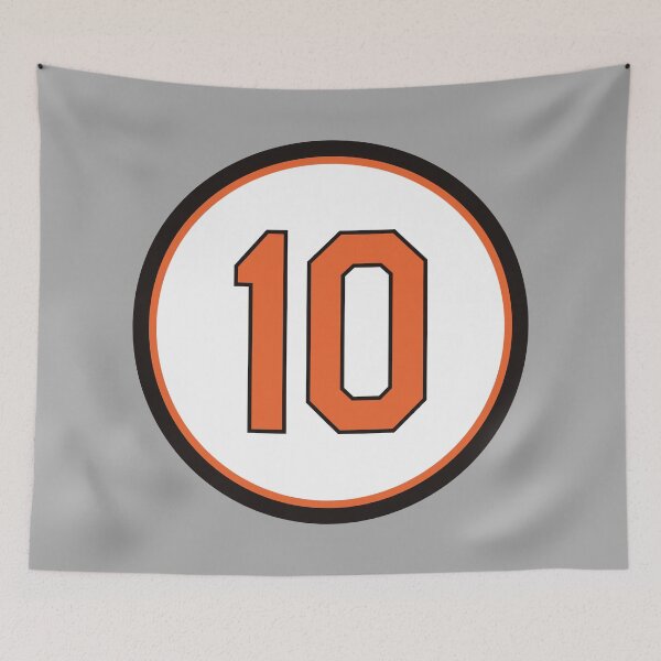 Item preview, Adam Jones #10 Jersey Number designed and sold by StickBall.