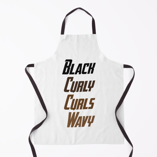 Item preview, black curly curls wavy designed and sold by NiceShirtY.