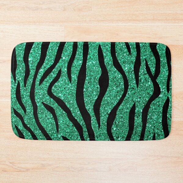 Item preview, Green Glitter Effect Tiger Stripes designed and sold by WOW TeesAndThings.
