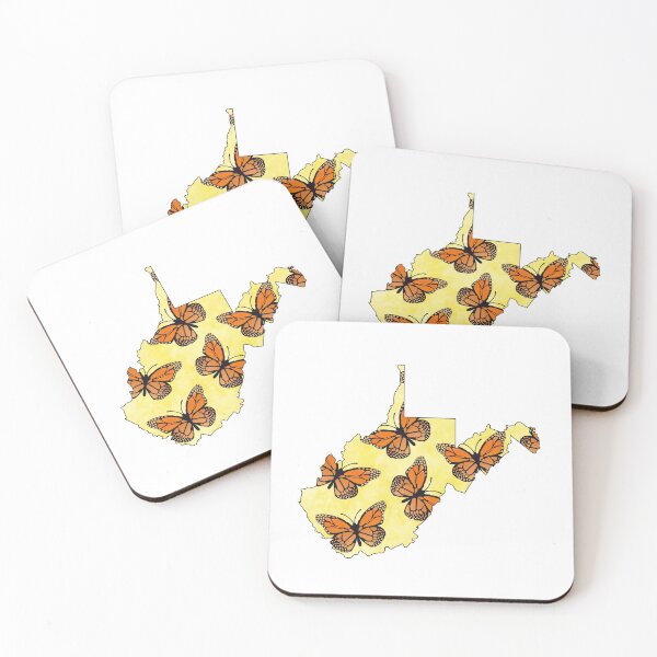 Item preview, West Virginia Butterflies Yellow designed and sold by aliciaramones.