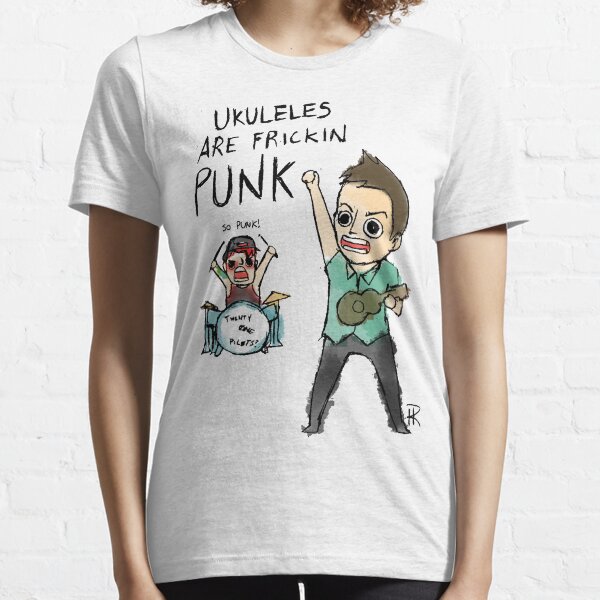 UKULELES ARE FRICKIN PUNK (OFFICIAL) Essential T-Shirt
