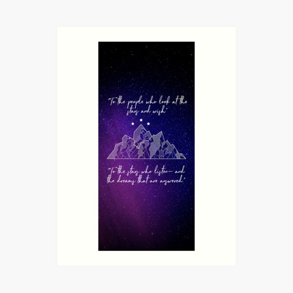 Acotar quotes about dreams Art Print