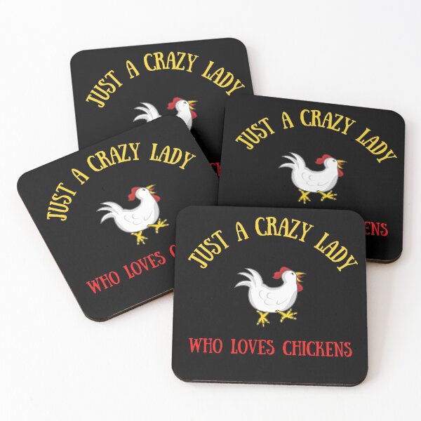 Item preview, crazy chicken lady designed and sold by Hey-Nice-Shirt.