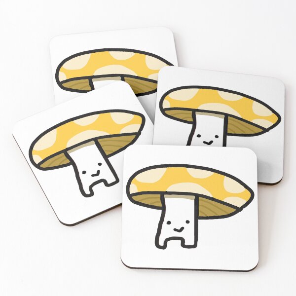 Item preview, yellow mushroom | vee's little guys designed and sold by veebeebia.