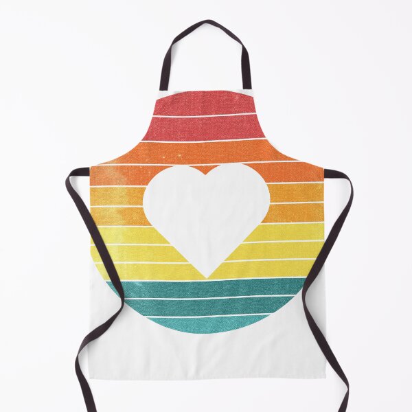 Item preview, Distressed Heart Over Retro Sunset designed and sold by quonsepto.