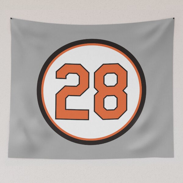 Item preview, Randy Myers #28 Jersey Number designed and sold by StickBall.