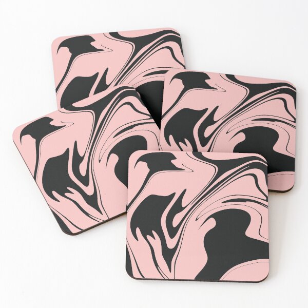 Item preview, Black And Pink Combination Liquid Artwork designed and sold by Repayh.