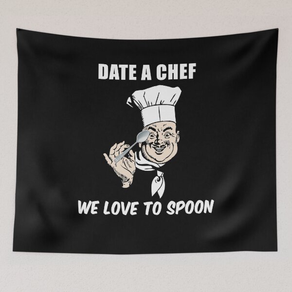 Item preview, Funny Date A Chef We Love To Spoon  designed and sold by Transhuman1986.