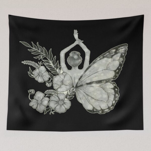 Item preview, Butterfly Girl with Flowers designed and sold by JBaystro.