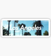 los angeles palm trees Sticker