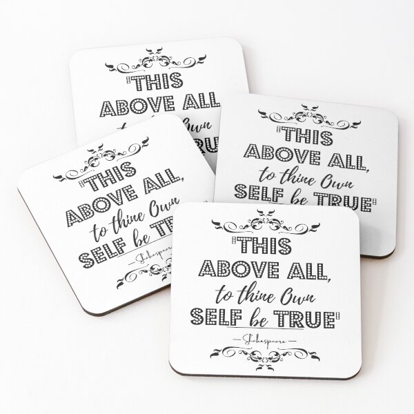 Item preview, William Shakespeare Inspirational Historical Quote- "This above all, to thine own self be true.” designed and sold by QuoteActually.