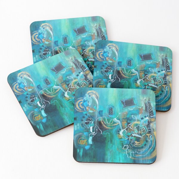 Item preview, Playing in Rain Puddles, Abstract designed and sold by Lori Rivera.