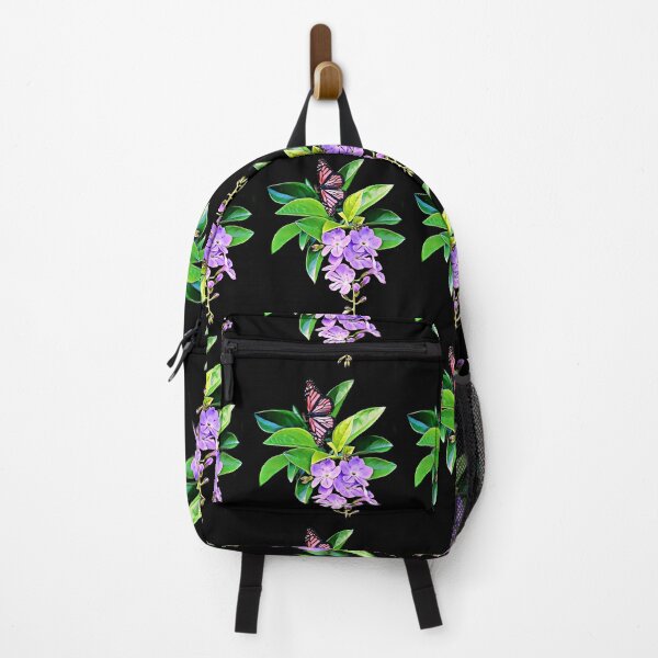 Item preview, Purple, Flowers, Green Leaves, Colorful, Butterfly, Pattern Design designed and sold by Geo Artwork.