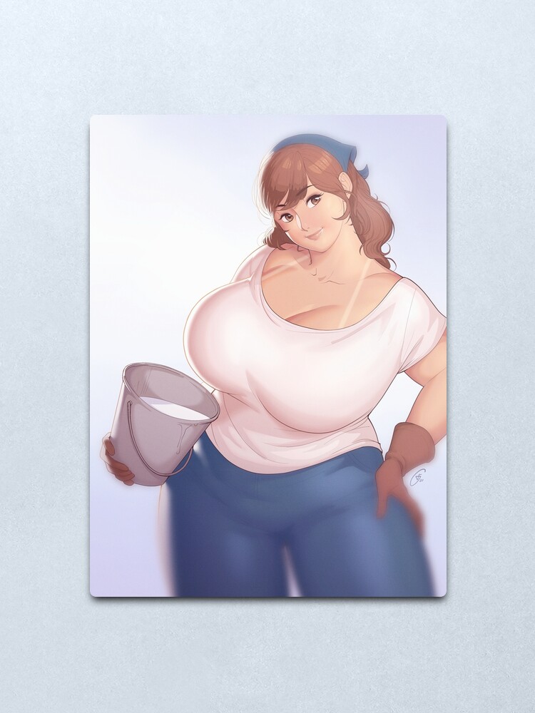 Alternate view of Dairy - The Very Best Milk... No Text Metal Print