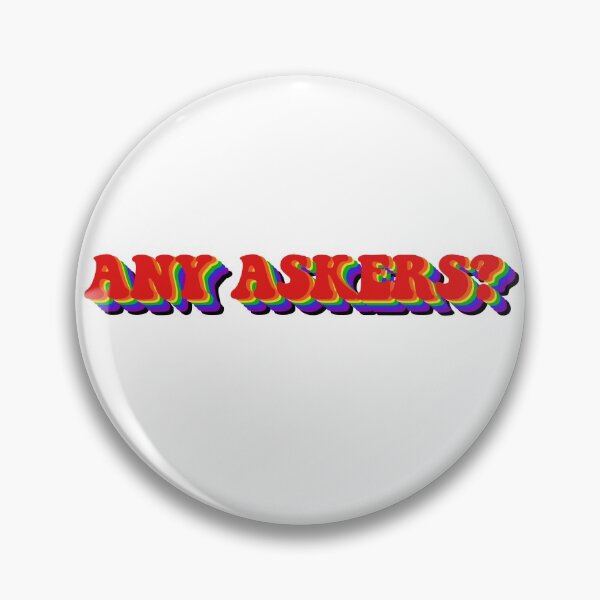 Item preview, Any Askers? (Rainbow) designed and sold by artsydoodles.