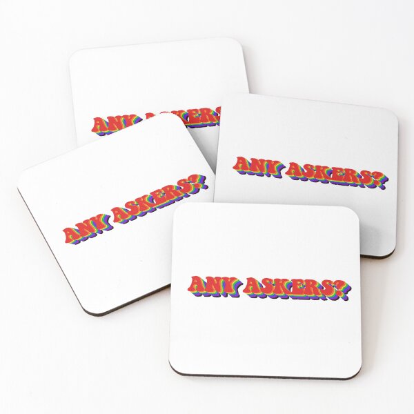 Item preview, Any Askers? (Rainbow) designed and sold by artsydoodles.