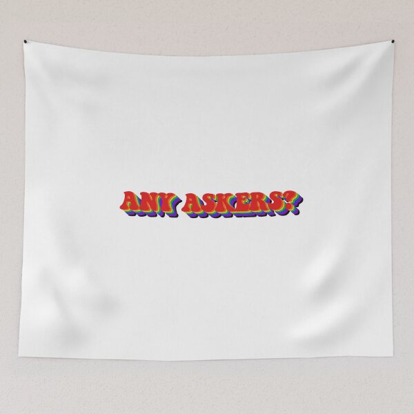 Item preview, Any Askers? (Rainbow) designed and sold by artsydoodles.