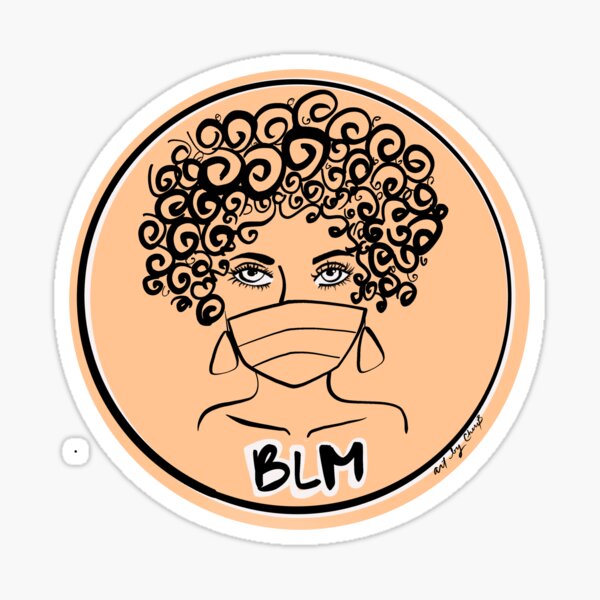 Black Lives Matter (Peach) Sticker