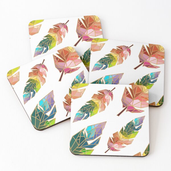Item preview, Rainbow Geo Feathers designed and sold by OranelloDesigns.