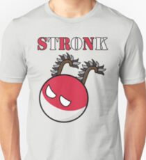 Polandball - Poland Stronk with Hussar Wings Unisex T-Shirt