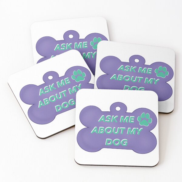 Item preview, Ask me about my dog - purple  designed and sold by latenightsnacc.