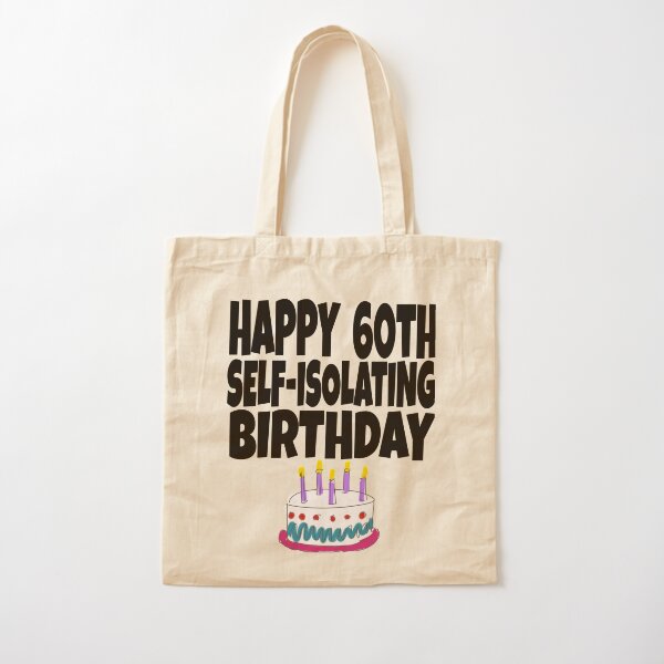 60 and fabulous birthday gift party favor tote bag