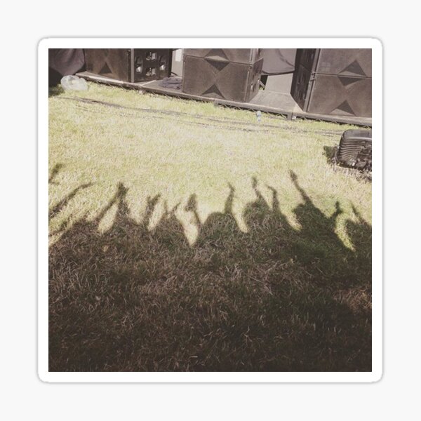 Festival crowd shadow Sticker