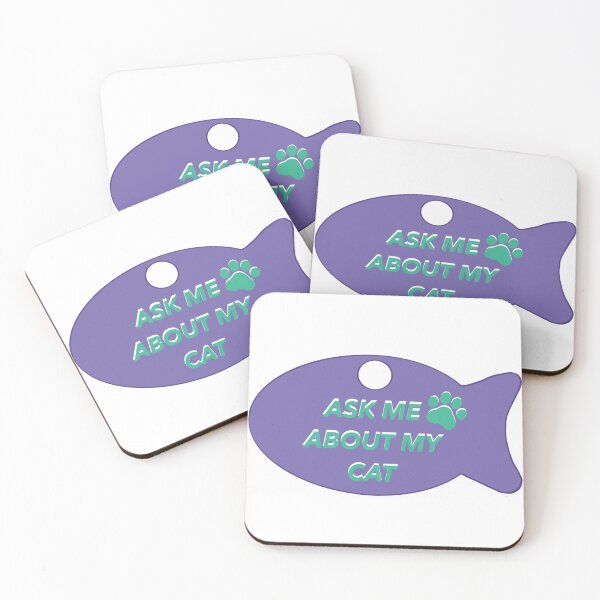 Item preview, Ask me about my cat - purple  designed and sold by latenightsnacc.