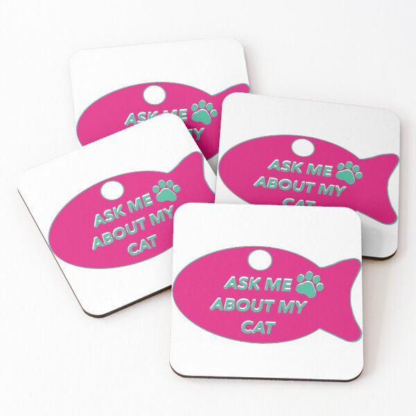 Item preview, Ask me about my cat - pink  designed and sold by latenightsnacc.