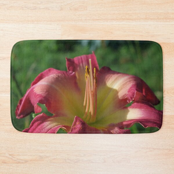 Item preview, Sunrise in a flower - Hemerocallis White Eyes Pink Dragon Daylily designed and sold by rvjames.