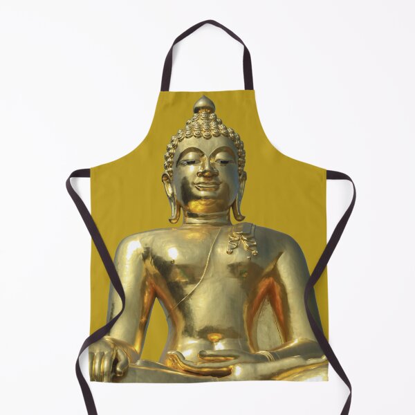 Item preview, Buddhism Meditation Golden Buddha Yoga Spiritual Statue designed and sold by WheresMyMojo.