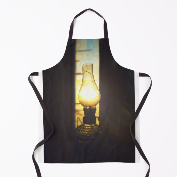 Item preview, Sunset Photography - golden hour through kerosene lamp designed and sold by SpiralStairShop.