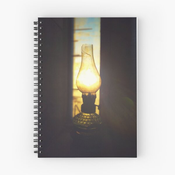 Item preview, Sunset Photography - golden hour through kerosene lamp designed and sold by SpiralStairShop.