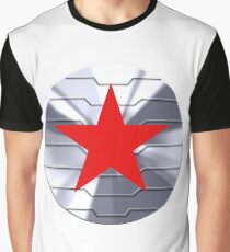 Winter Soldier Shield - Chrome Graphic T-Shirt