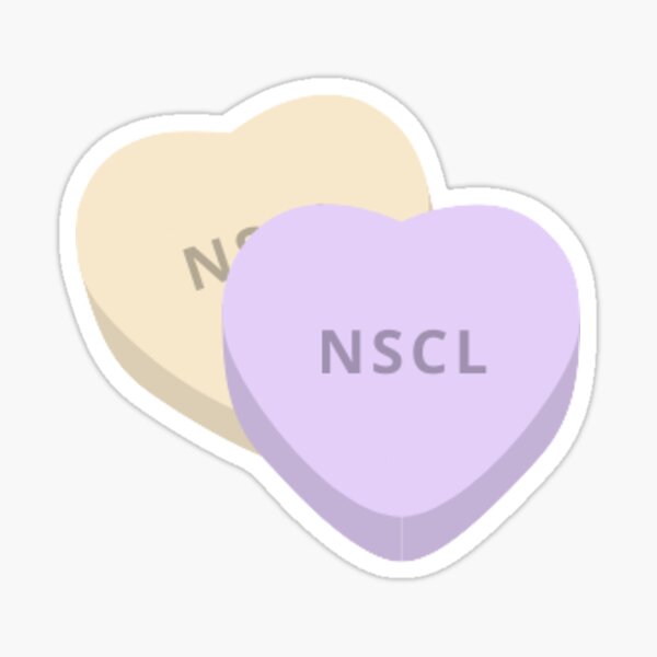 NSCL Candy Hearts Sticker