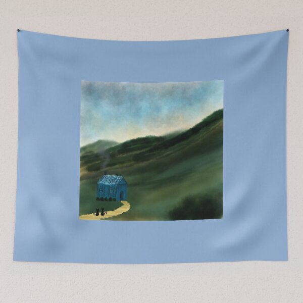 Item preview, Blue Cabin in the mountains  designed and sold by Kcinnik.