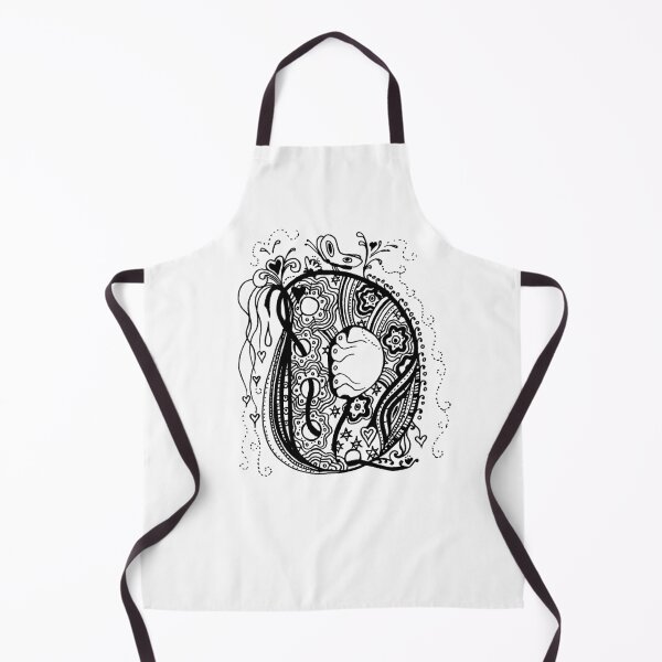 Item preview, The Letter D Alternate Aussie Tangle in Black and White designed and sold by Heatherian.