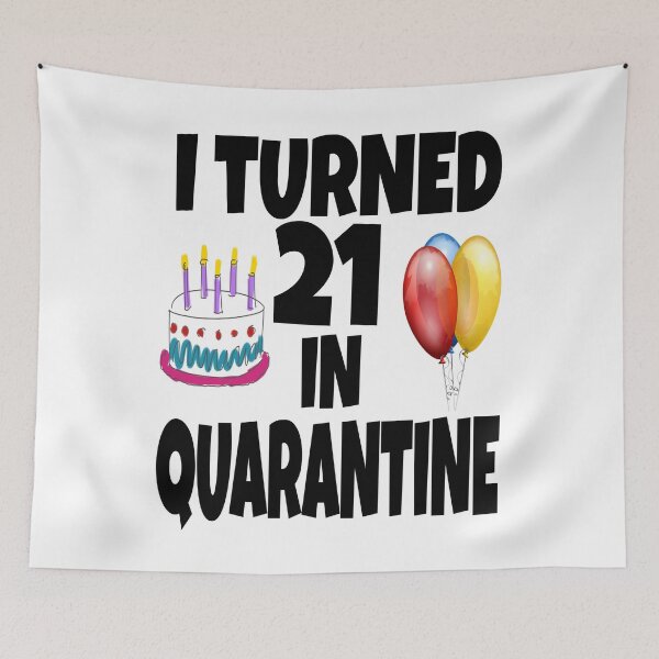 Item preview,  Happy Self-Isolating Birthday - Funny Birthday Card - Birthday - Happy Self-Isolating Birthday - Funny Birthday Card - Happy Quarantined Birthday - 21st Birthday - Milestone Birthday - Teen Birthday designed and sold by TwistedTeeCo.