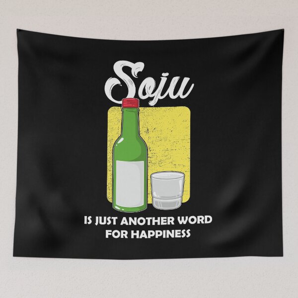 Item preview, Happiness Korean Drink Soju design designed and sold by jakehughes2015.