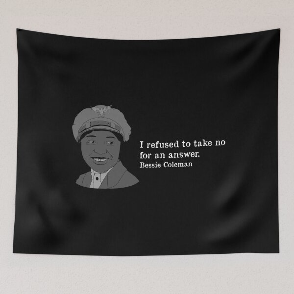 Item preview, Answer African American Quote Pilot Bessie Coleman print designed and sold by jakehughes2015.
