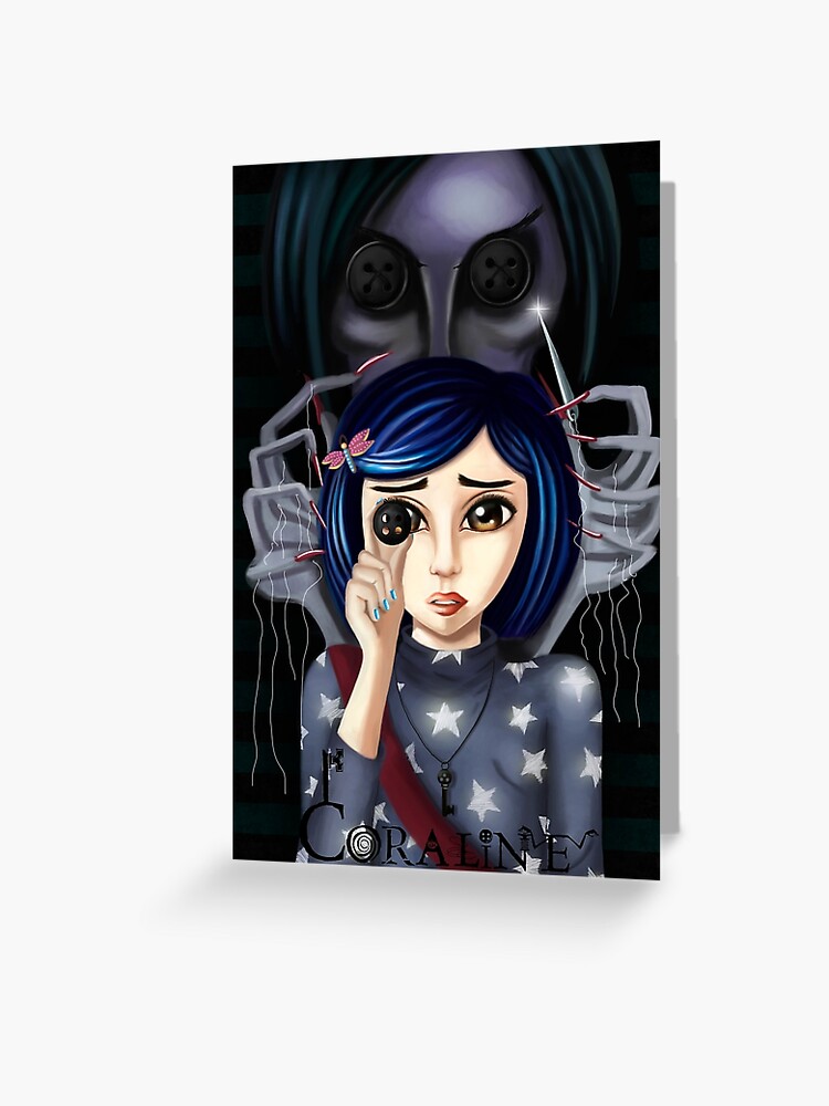 Tarjetas De Felicitacion Coraline Y La Puerta Secreta De Artik Redbubble