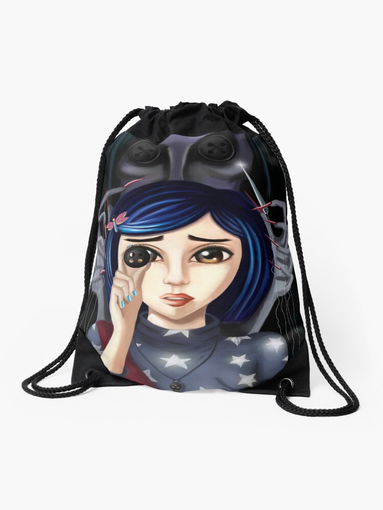 Coraline And The Secret Door Drawstring Bag By Artik Redbubble