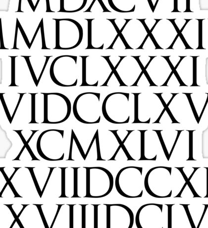 Roman Numeral: Stickers | Redbubble