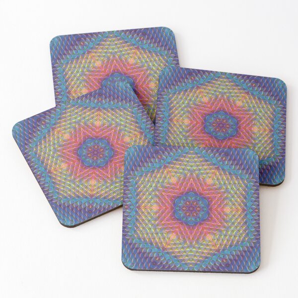 Item preview, Pyramidal kaleidoscopic mandala designed and sold by andromedoz.